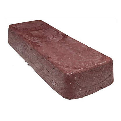 Benchmark Abrasives Red Buffing Compound for Polishing Removing Scratches from Soft Precious Metals, Jewelry, Aluminum, Gold, Silver, Copper, 1 Pound Bar (Jewelers Rouge) - style: Jewelers Rouge