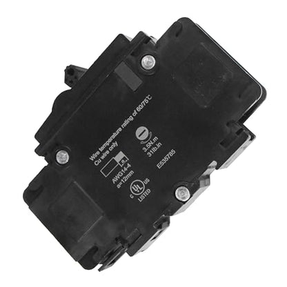 HQRP UL 489 Miniature Circuit Breaker, HCB1U-60C20/1 Series, 1 Pole Breaker, 120/240V AC, 20A