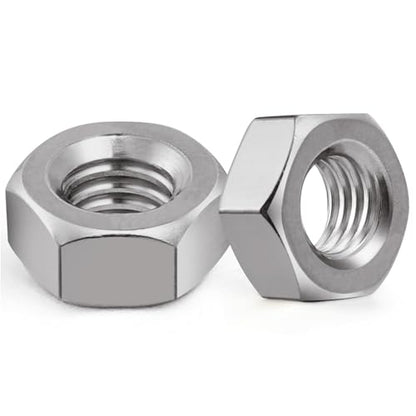 VGBUY 150pcs #10-32 Hex Nuts, 304 Stainless Steel 18-8 External Hex nut 10-32, SAE Hex Machine Screw Nuts Hardware Nuts (VG01309) - size: #10-32(150pcs)