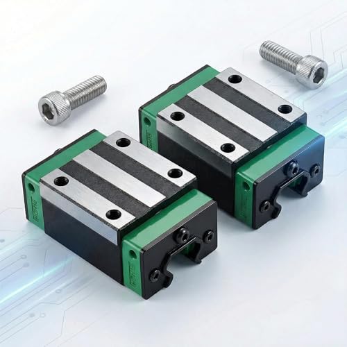 HGH15CA Linear Guide Block, 15mm Linear Motion Bearing Slide, Compatible with HGR15 Linear Guide Rail for CNC Machine, 3D Printer, Automation Equipment，High Rigidity Guide Bearing Block - size: HGH15CA