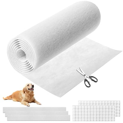 MERV 8 Air Filter Material -23 Ft² Cut to Fit Air Filter Media for Home HVAC, Furnace, AC & Purifier -Filters Dust and Pet Dander as Small as 3.0 Microns-Easy DIY with Hook Tape - style: MERV 8-1PC-White