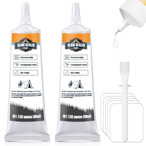 120ml Tent Seam Sealer, Repair Damaged/Seam Sealer Tent Fabric, Restore the Waterproof Barrier, for Camping/Hiking/Outdoor Gear - Clear