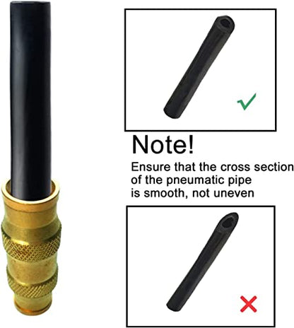 3/8" Tube OD Push-to-Connect Pneumatic Fittings Set - DOT Air Brake Line Fittings, 10pcs Air Hose Quick Connect Fittings - color: 10pcs DOT Air Fittings Union, size: 3/8 Inch