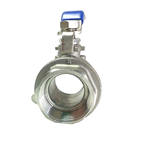 1" Female Ball Valve NPT Thread 316 Stainless Steel Full Port Ball Valve WOG1000 - size: 1 Inch