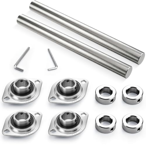 Hicarer 2 Sets Sbpfl205-16 Flange Bearing Kit 1 Inch Bore