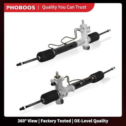 PHOBOOS Hydraulic Power Steering Rack and Pinion Assembly Compatible with Toyota RAV4 2001-2003 L4 2.0L/ELECTRIC, New Unit, Leak Resistance, Direct Fit, Ref.26-2612 - size: 26-2612