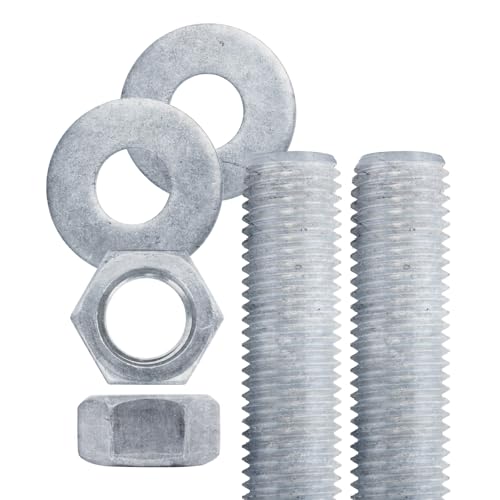Conquest A307 Hot Dip Galvanized Threaded Rod 1"-8 x 12 - size: 1"-8 x 1'