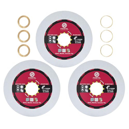 FOCSTOL Diamond Glass Cutting Disc 3pcs 4''(100mm) - size: 4''(100mm)