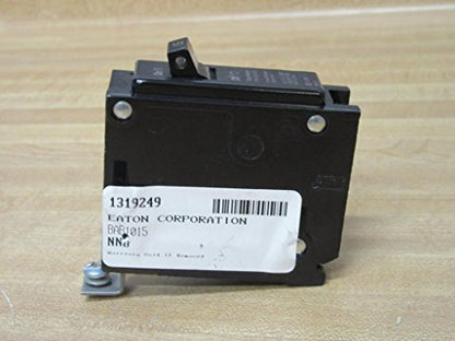 Eaton BAB1015 Bolt-On Mount Type BAB Industrial Miniature Circuit Breaker 1-Pole 15 Amp 120/240 Volt AC Quicklag