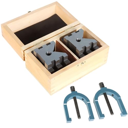 waltyotur V Block Set 2-3/8 x 2-3/4 x 2 Block for Machinist Tool