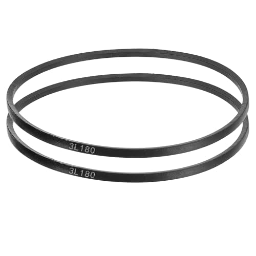 3L180 Belt, Classic Wrapped Rubber 3L Section V-Belt, Pack of 2 - size: 3L180