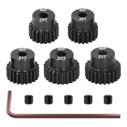 OGRC 48DP 19T 20T 21T 22T 23T Pinion Gear 3.175(1/8-Inch) Pinion Motor Gear - size: 19T 20T 21T 22T 23T