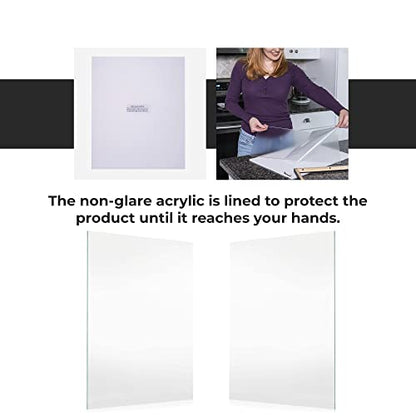 CountryArtHouse 5 x 7 Non-Glare Acrylic Replacement Plexiglass for 5x7 Picture Frame, UV-Resistant Non-Glare Acrylic Cover Sheet - size: 5x7