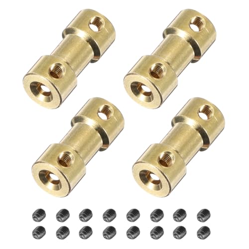 MECCANIXITY 4pcs 2mm to 3mm Shaft Coupling Joint Connector Flexible Motor