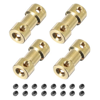 MECCANIXITY 4pcs 2mm to 3mm Shaft Coupling Joint Connector Flexible Motor