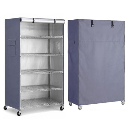 Shelving Cover for Shelving Units, Fits 36"x18"x54" Standing shelf - color: Grey, size: 36"W x 18"D x 54"H
