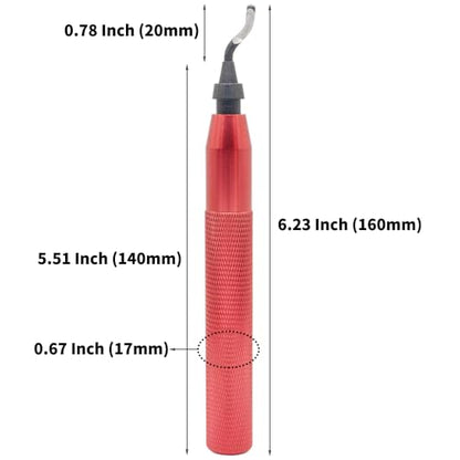 Deburring Tool Set RB3000 with 11 High Speed Steel Swivel Blades, 360 Degree Rotary Head for Metal, Resin, Aluminum, Copper, Plastic, 3D Printing, Brass, PVC Pipes - Ideal for Plumbing - Burr Removal - size: RB3000