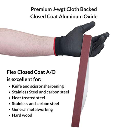 Red Label Abrasives 1 X 18 Inch Fine P220 Grit Knife Sharpener Sanding Belts, 10 Pack (Compatible with Work Sharp Ken Onion Blade Grinder Attachment) - size: 220 Grit