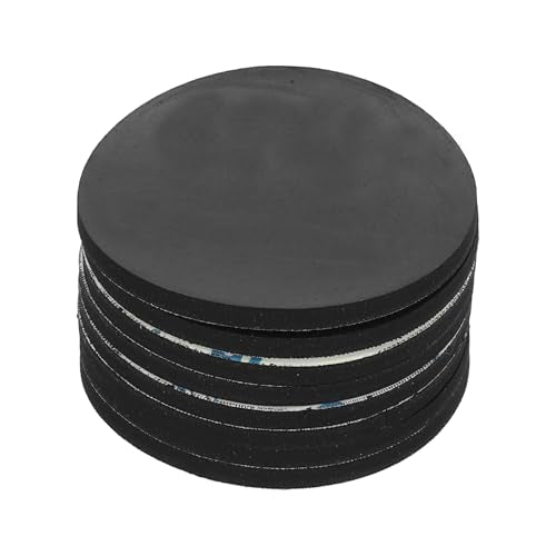 PATIKIL Non Slip Furniture Pads 2-3/16" (55mm x 3mm), 10 Pcs Adhesive Backed Round Rubber Feet Anti-Scratch Rubber Furniture Grippers for Hardwood Floor Electronics Bed Drawers DIY - size: 55mm x 3mm