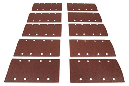 WEN 6313SP80 Electric 1/3 Sheet Sander 80-Grit Hook & Loop Sandpaper (10 Pack) - size: 80-Grit
