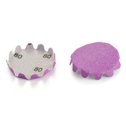 MAXMAN 2"Sanding Discs, 80 Grit Flex Edge Sandpaper, for Drill/Bowl Sanders - style: 80 Grit