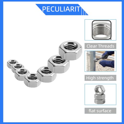 Metric Hex Nuts Assortment, Stainless Steel 304 Hardware Nuts Set (M2 to M12), Metric Nut Assortment in Reusable Box (250PCS) - size: 250PCS,M2,M2.5,M3,M4,M5,M6,M8,M10,M12