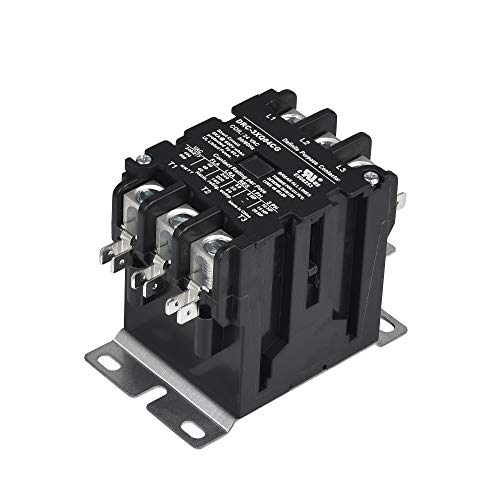 SunLee 3 Pole 40 Amp contactor 120V coil UL DP Contactor HVAC Contactor A2L Compliant 42CF35AF equivalent - size: 3P 40A 120VAC
