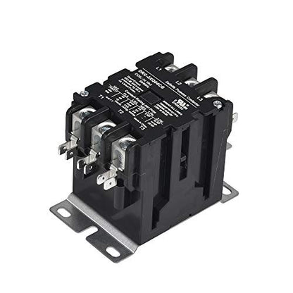 SunLee 3 Pole 40 Amp contactor 120V coil UL DP Contactor HVAC Contactor A2L Compliant 42CF35AF equivalent - size: 3P 40A 120VAC