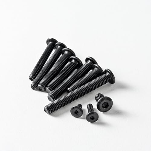 1/4-20 x 1-1/2" (20 Pack) Flat Head Hex Socket Cap Screws Bolts, Black Oxide 304 Stainless Steel 18-8, Hex Drive, Bright Finish, Fully Machine Thread - size: 1/4-20 x 1-1/2"