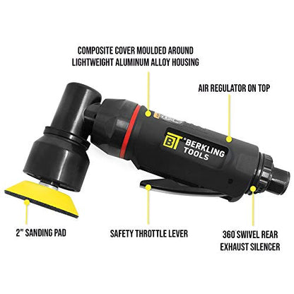 Berkling BT 5201 2in Mini Air Random Orbital Sander & Polisher
