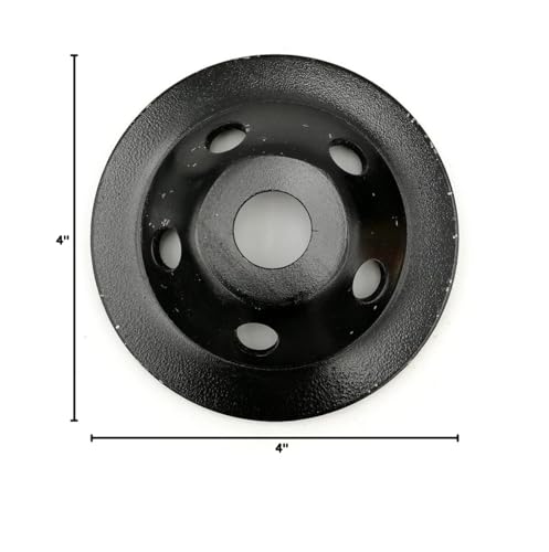 SHDIATOOL 4 Inch Single Row Diamond Grinding Cup Wheel for Concrete Granite Marble Masonry Brick Fits 5/8 Inch Arbor - size: 4 Inch, style: Single Rows