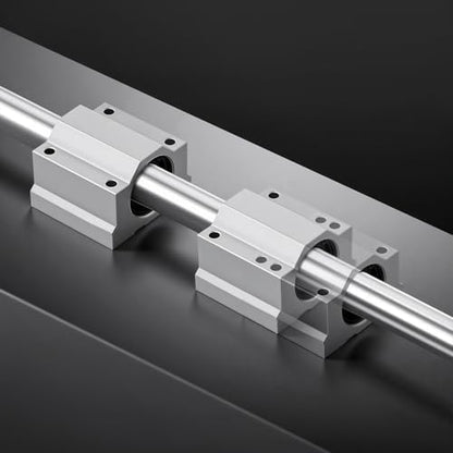 VEVOR Linear Rail Kit, SFC25, 2Pcs 1000 mm (39.4 inch) Linear Motion Guide Rails and 4Pcs Bearing Slide Blocks, for DIY Engraving Machine Lathe Milling Machine Slides, DIY Training Rocker Plate - size: SFC 25-1000mm