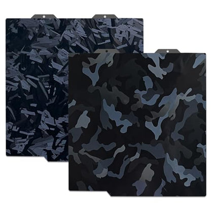 184x184mm 3D Printer A1 Mini Build Plate for Bambu Lab A1 Mini,Double Sided Smooth Camouflage+High-Rise Flexible Spring Steel Plate Effect Sheet for Bambu Lab A1 mini 3D Printers. - color: Camouflage+High-Rise