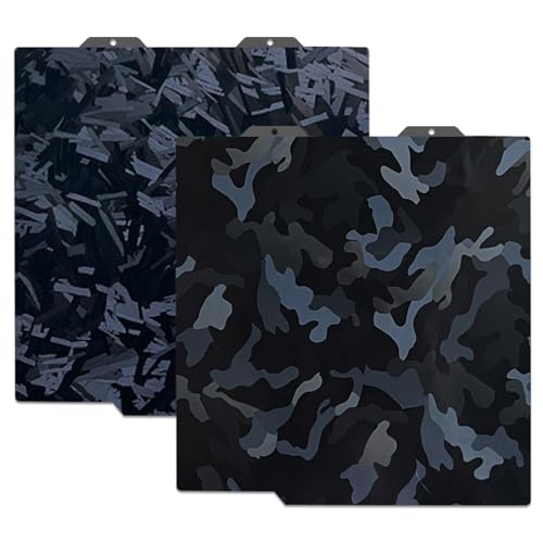184x184mm 3D Printer A1 Mini Build Plate for Bambu Lab A1 Mini,Double Sided Smooth Camouflage+High-Rise Flexible Spring Steel Plate Effect Sheet for Bambu Lab A1 mini 3D Printers. - color: Camouflage+High-Rise
