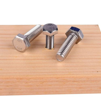 5/16-18 x 1-1/2" Hex Bolt (1/2" to 3" Available),External Hex Head Screw, Fully Threaded, 304 Stainless Steel 18-8, 10Pcs - size: 5/16-18 x 1-1/2" (10Pcs)