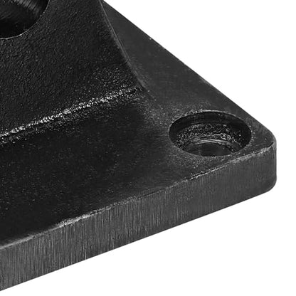 PATIKIL 75x75x48mm Air Cylinder Foot Flange Rod Pivot Clevis Pneumatic Mounting Bracket Rear Mount Parts, Black - size: 75x75x48mm