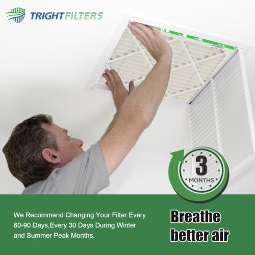TRIGHTFILTERS 14x24x1 Air Filter MERV 11 HVAC Furnace Filter Pleated 2 Pack - size: 14x24x1