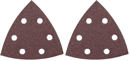Bosch Detail Triangle, Hook & Loop Sanding Sheet, Red, 240 Grit (5pk) Part No. SDTR240 (Pack of 2) - size: 10 Pack, style: 240 Grit