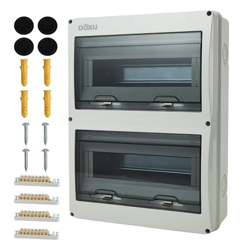 24 Way HT Circuit Breaker Box, Distribution Protection Box - size: 24Way-270x360x110MM+H54 Copper Busbar