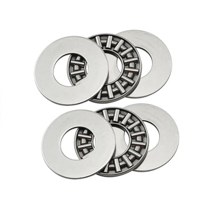 2 Sets Thrust Flat Needle Roller Bearings Thrust Needle Roller Cage Bearings with Thrust Washer for Fixing or Rebuilding Milling Machines Lathes and Other Equipment AXK1528+2AS - size: AXK1528