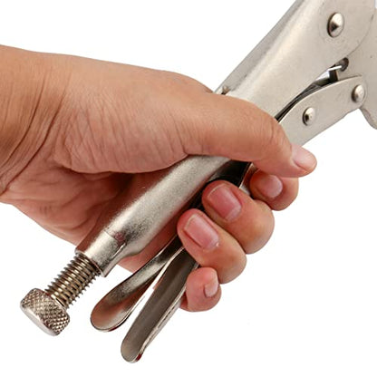 KEILEOHO 7 PCS 11 Inch Locking C Clamp, Metal C Clamps, Heavy-Duty Vise Grip Clamps, Locking Pliers Adjustable Welding Clamp for Cabinetry, Welding, Carpentry, Woodworking - size: 7 Pack