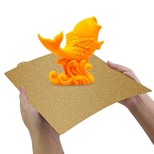 Double Sided Textured PEI Sheet, 3D Printer Parts Printing Plate Frosted PEI Surface 310 x 310 mm for CR-10 CR-10S Anet A8+, E12,3D Printers(Without Magnetic Bottom Sheet) - size: Double Sided 310 x 310 mm