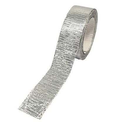 Newtex High Heat Resistant Tape - Extreme Temperature Aluminum Foil Z-Flex Tape - Pressure Sensitive Adhesive Ducting, Insulation, Reflective Heat Barrier Tape Roll (1.5" x 15') - size: 1.5 Inches x 15 Feet
