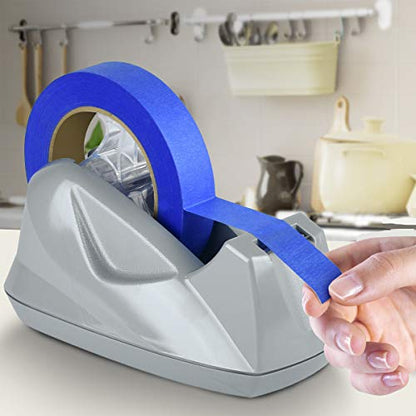 Acrimet Desktop Tape Dispenser Jumbo Size, Non-Skid Base, Plastic, Silver