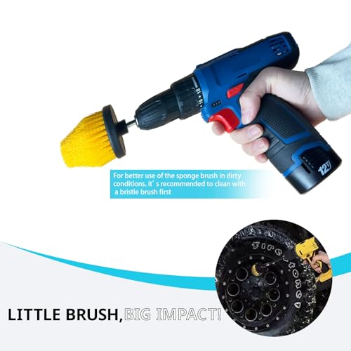 Drill Bit Polishing Cone Sponges with Hand-Held Extension Bracket