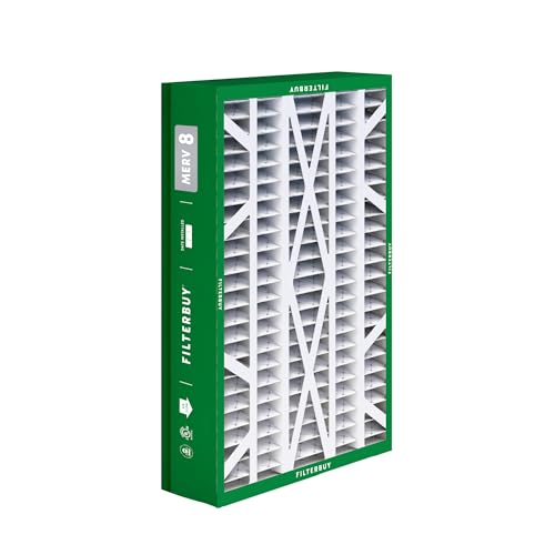 Filterbuy 14.5x27x5 Air Filter MERV 8 Dust & Allergy Defense (2-Pack) - size: 14.5x27x5