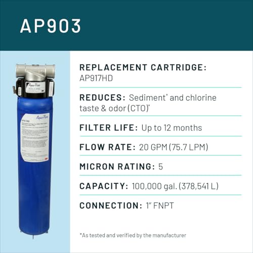 3M Aqua-Pure Whole House Water Filtration System AP903 - style: AP903 System - Sediment, Chlorine, Bad Taste and Odor