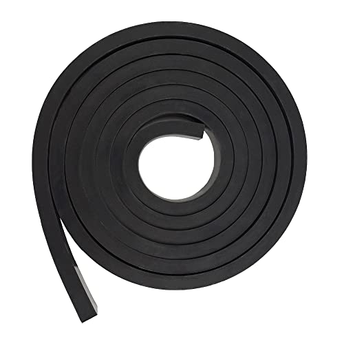 DEVNOL Rubber Strip 1/2(.500)" Thick X 1" Wide X 10'Long Grade 65A for Gasket, Surface Protection, Sealing - size: 1/2" x 1" x 10'