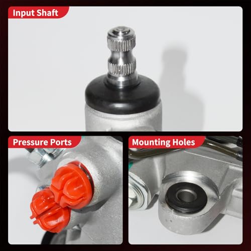 PHOBOOS Hydraulic Power Steering Rack and Pinion Fit for Hyundai Santa Fe - size: 26-2425
