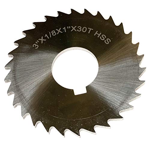 HHIP 5071-4208 1 X 1/8 X 3 High Speed Steel Plain Slitting Saw - size: 3" Dia x 1/8" Face x 1" Arbor